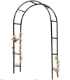 Pergola ogrodowa LUARO łuk uchwyt na róże kwiaty bluszcz pnącza metalowa 240 x 140 cm - zdjęcie