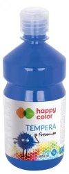 Farba tempera Premium 500ml niebieska HAPPY COLOR - zdjęcie