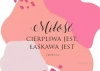 Magnes na lodówkę - Miłość cierpliwa jest - zdjęcie