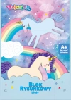 COLORINO BLOK RYSUNKOWY A4/20K BIAŁY UNICORN 14544 - zdjęcie