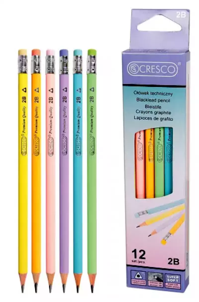 Ołówek techniczny trójkątny Pastel 2B