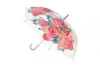 Parasol długa przezroczysta w kwiaty (SDA308), zdjęcie 2