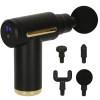 Pistolet do masażu masażer do pleców ciała LED 4w1 czarny - zdjęcie