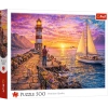 Puzzle 500 elementów. Latarnia o zachodzie słońca - zdjęcie
