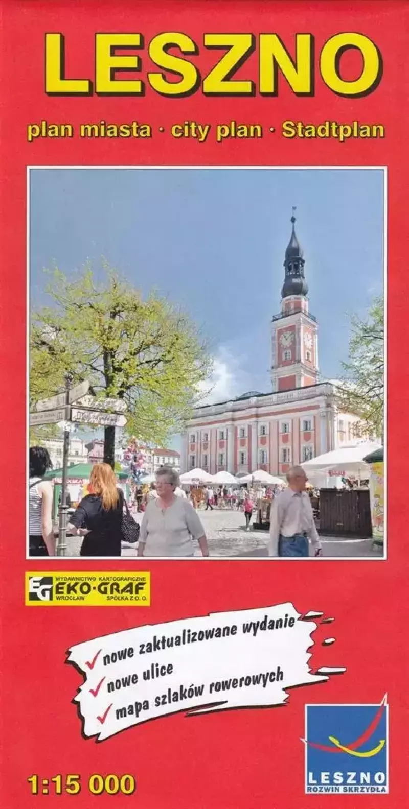 Mapa turystyczna - Leszno 1:15 000 Mapa turystyczna - Leszno 1:15 000