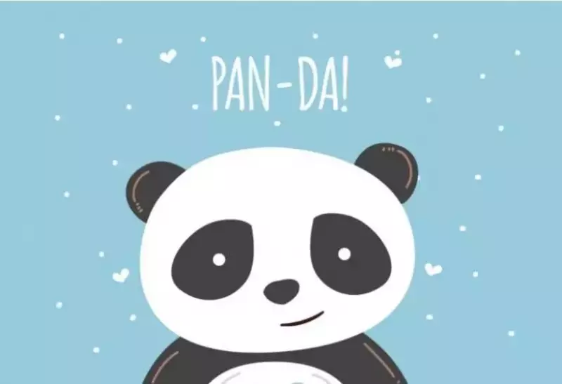 Magnes na lodówkę. Pan-Da!