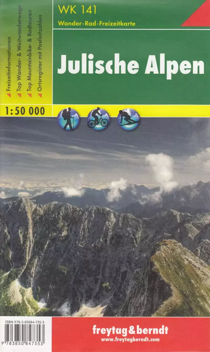 Alpy julijskie mapa 1:50 000 Alpy julijskie mapa 1:50 000