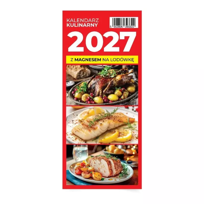 Kalendarz 2027 Kulinarny z Magnesem na lodówkę Kalendarz 2027 Kulinarny z Magnesem na lodówkę