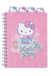 Kołobrulion A5 100k. kratka z główkami Hello Kitty pink wzór 3 - zdjęcie
