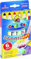 Flamastry do tkanin Cromatex 6 kolorów blister CARIOCA - zdjęcie