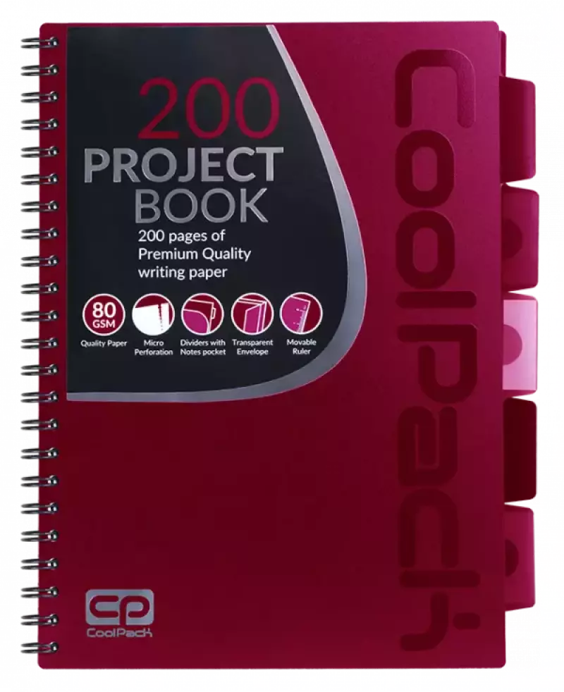 Kołobrulion B5. CoolPack, czerwony Kołobrulion B5. CoolPack, czerwony