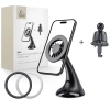 Tech-Protect N56 Magnetic MagSafe Dashboard Unrg & Vent Car Mount Black - zdjęcie