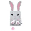Pamiętnik A5/96K z kłódką 3D Grey bunny - zdjęcie