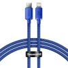 Kabel Baseus CAJY000203 Lightning - USB-C PD 20W 480Mb/s 1,2m - niebieski - zdjęcie