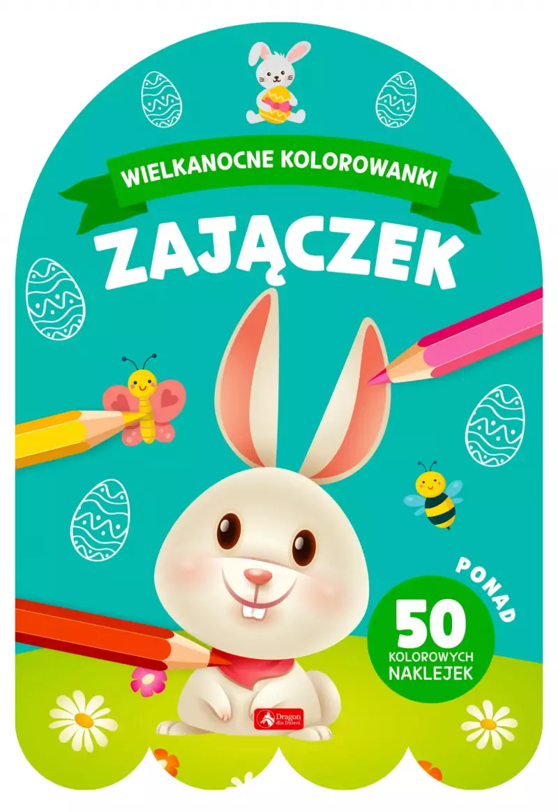 Wielkanocne kolorowanki. Zajączek Wielkanocne kolorowanki. Zajączek