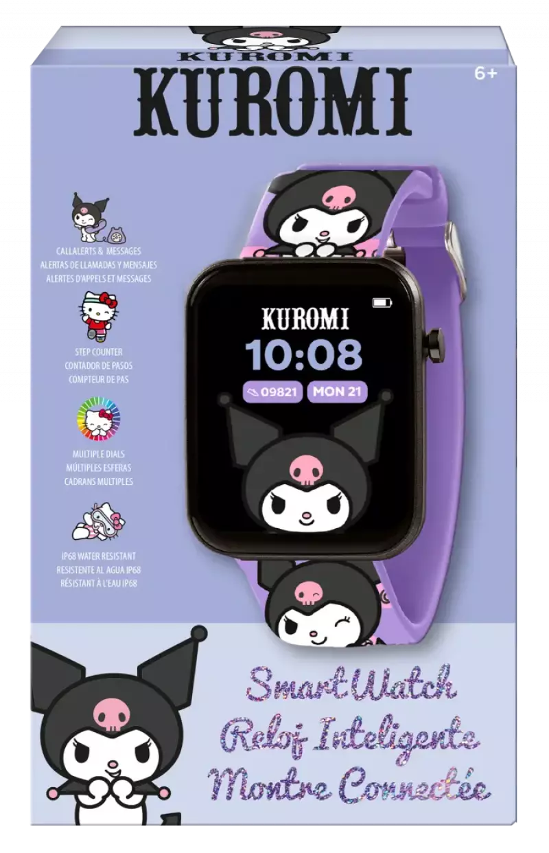 Smartwatch z Bluetooth 12 funkcji i aplikacja Kuromi KU00013 Smartwatch z Bluetooth 12 funkcji i aplikacja Kuromi KU00013