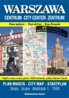 Warszawa Centrum. Plan miasta foliowany 1:7000 wyd. 2023 - zdjęcie