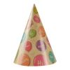 Czapeczki urodzinowe papierowe KRAFT BALLOONS 6szt - zdjęcie
