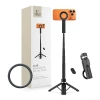 Tech-Protect L11S MagSafe Bluetooth Selfie Stick Tripod Black - zdjęcie