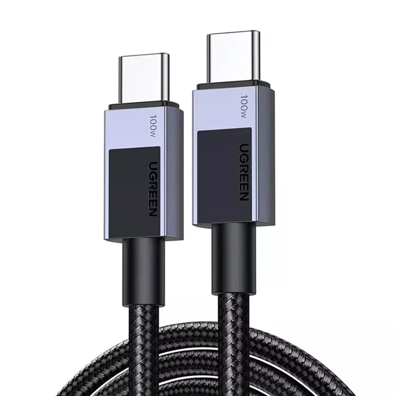 Kabel UGREEN L512 USB-C-USB-C 2m 100W 5A (czarny) Kabel UGREEN L512 USB-C-USB-C 2m 100W 5A (czarny)