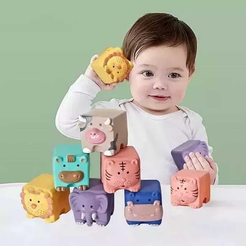 Miękkie klocki sensoryczne 6 elementów Miękkie klocki sensoryczne 6 elementów