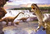 Puzzle 260 elementów. Dinozaury w wodzie - zdjęcie