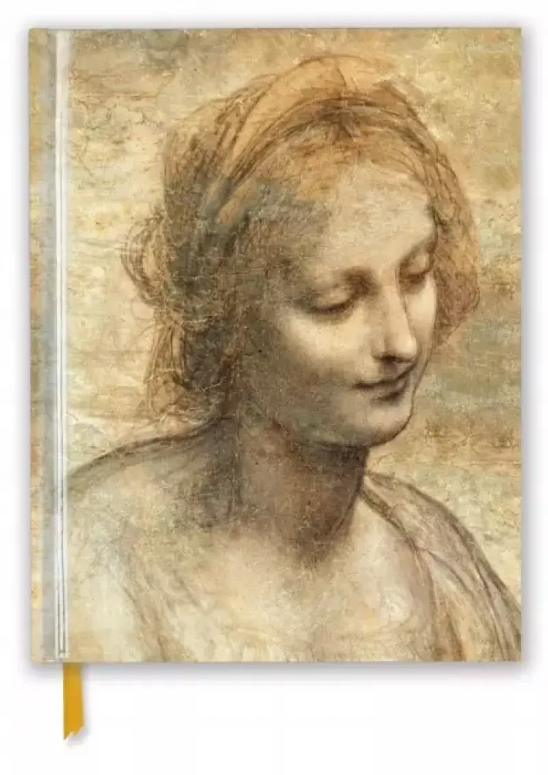 Leonardo da Vinci: Detail of the Head of the Virgin (Blank Sketch Book) Notebook / blank book