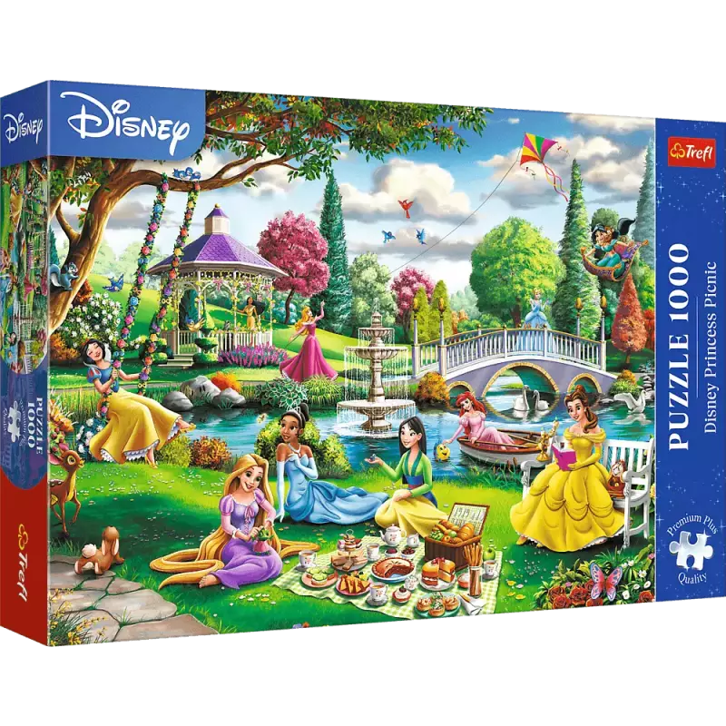 Puzzle 1000 elementów. Premium Plus. Piknik z Księżniczkami Disney'a