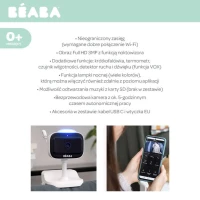 Beaba Niania elektroniczna video ZEN Nomad White, zdjęcie 4