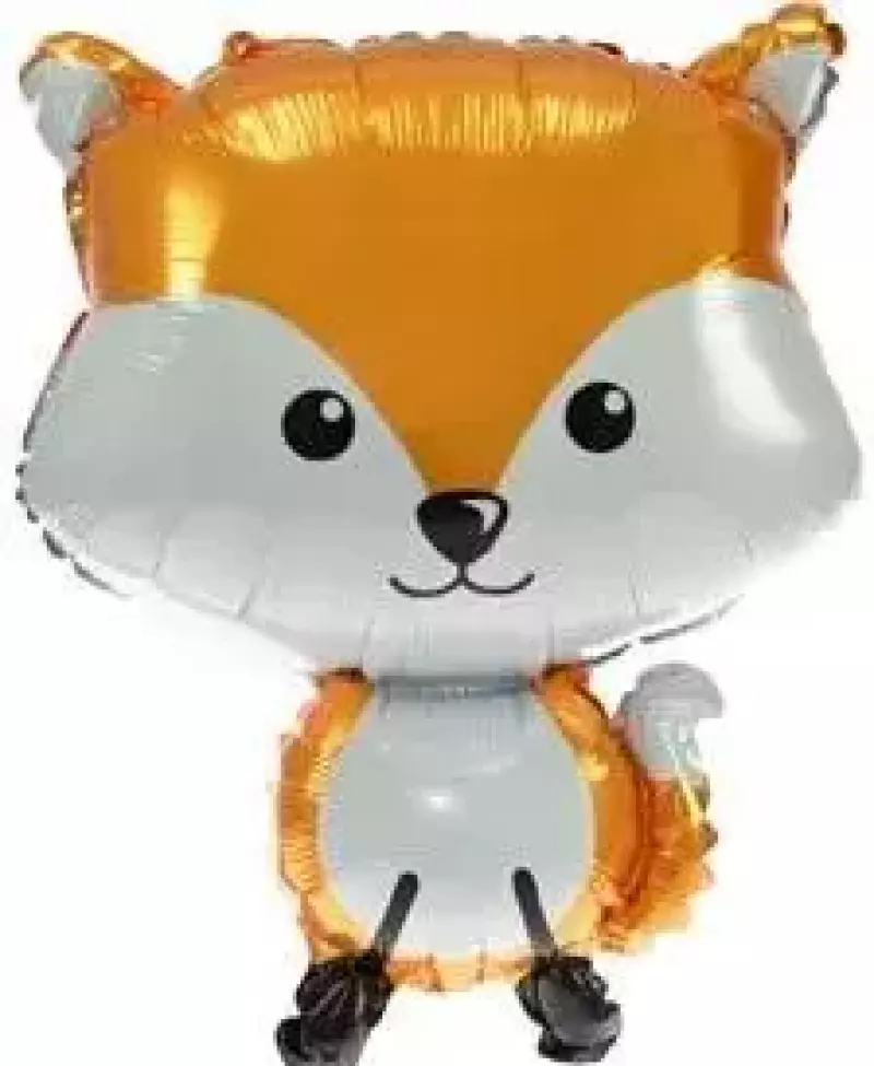 Balon foliowy leśne zwierzątka - lisek 48cm Balon foliowy leśne zwierzątka - lisek 48cm