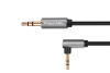 Kabel jack 3.5 wtyk kątowy stereo - 3.5 wtyk stereo 1.8m Kruger&Matz Basic - zdjęcie