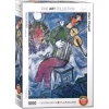 Puzzle 1000 elementów. Niebieski skrzypek, Marc Chagall - zdjęcie