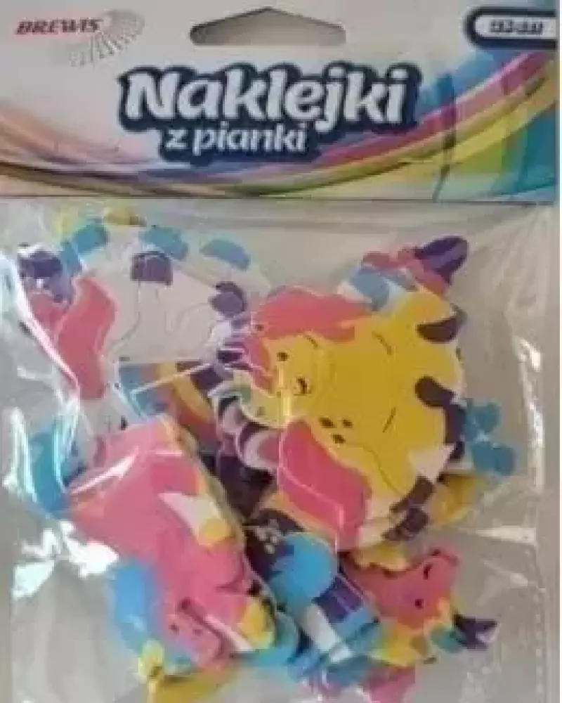 Naklejki z pianki jednorożec 28szt Naklejki z pianki jednorożec 28szt