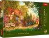 Puzzle 1000 elementów. Premium Plus Quality. Tea Time. Domek pod strzechą - zdjęcie