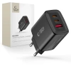 Tech-Protect NCA65W-Gan 3-Port Network Charger Pd 65W / QC3.0 Black - zdjęcie