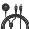 Ładowarka 2 w 1 Dudao A12MaxC PD60W do Apple Watch / USB-C 1,2m - czarna - zdjęcie