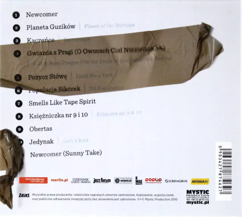 Smells Like Tape Spirit CD Smells Like Tape Spirit CD