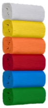 Paczka Bibuła krepina mini 200x25 mix 6 kolorów - zdjęcie