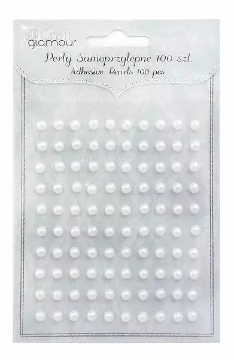 Perły samoprzylepne Off white 5mm 100szt Perły samoprzylepne Off white 5mm 100szt