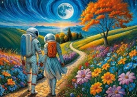 Puzzle 1000 elementów. Kosmiczna miłość 30813, zdjęcie 8