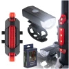Lampki rowerowe LED Rallex USB, przednia i tylna - zdjęcie