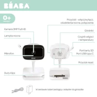 Beaba Niania elektroniczna video ZEN Nomad White, zdjęcie 3