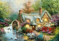 Puzzle 1500 elementów. High Quality Collection. Chata z młynem, zdjęcie 2
