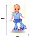 Lalka Jeżdżąca Na Wrotkach Różowa B/O 9503 - zdjęcie