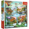Puzzle 4w1. Wyjątkowe dinozaury - zdjęcie