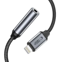 Adapter Tech-Protect UltraBoost Lightning / mini jack 3.5mm - czarny, zdjęcie 2