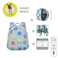 Lassig Plecak mini SmileyWorld® blue, zdjęcie 3