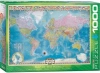 Puzzle 1000 elementów. Mapa świata - zdjęcie