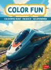 Pociągi i samoloty. Kolorowanka. Malbuch. Colouring book - zdjęcie