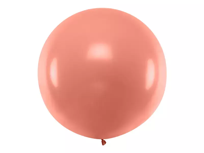 Balon okrągły 1m, Metallic Rose Gold Balon okrągły 1m, Metallic Rose Gold